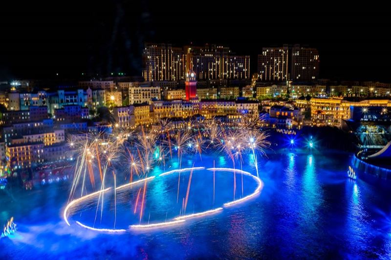 Symphony of the Sea Show, Ho Quoc Pagoda, Bai Khem Beach & Kiss Bridge Fireworks